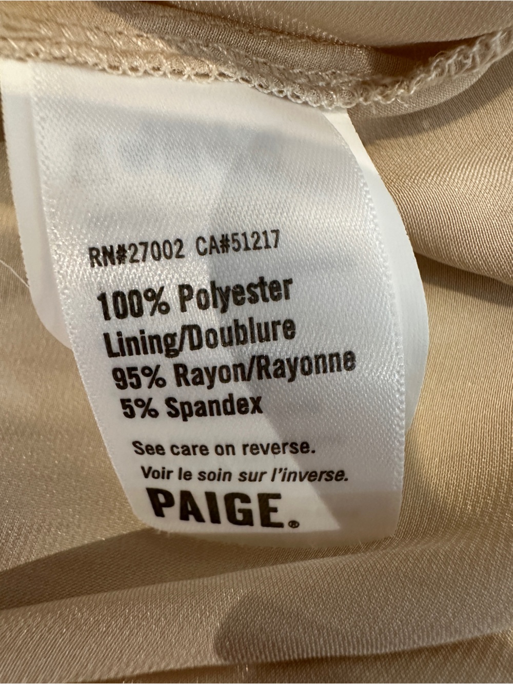Paige Dijon Bodysuit Champagne Satin Drape Neck Short Sleeve Size Large ECRU - Picture 11 of 14